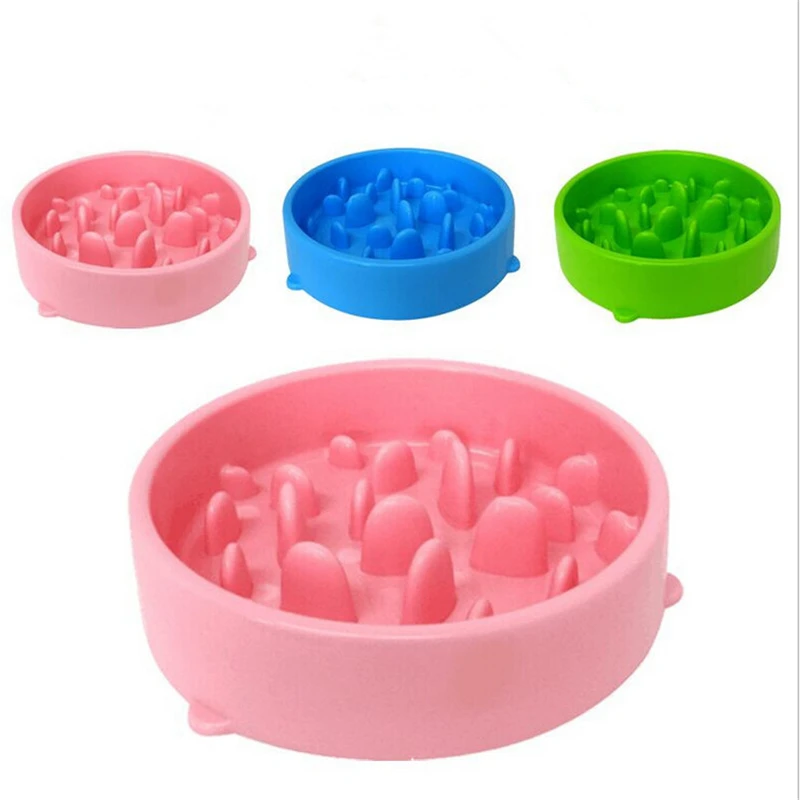 

18*5cm For Cat dogs Product Catch Interactive Hard Silicone Cat Kitten Pets Slow Food Feed dogs Non Slip Anti Feeder Bowl