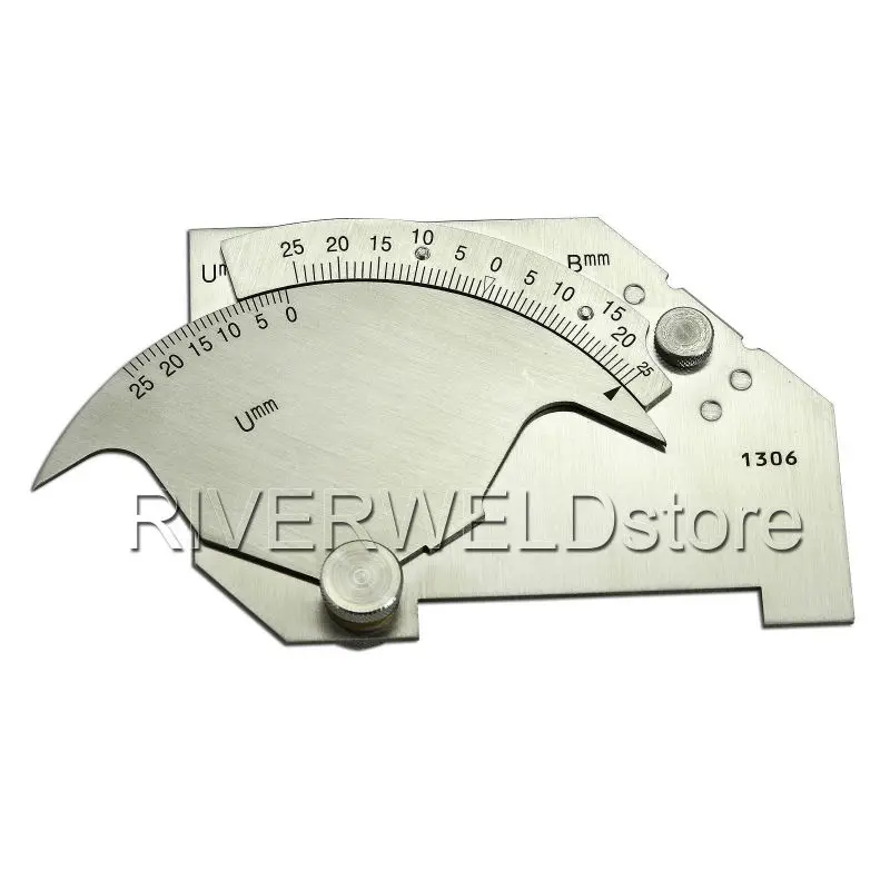 RIVERWELD Bridge Cam Gauge High-low Checks Depth of Undercut Pitting Fillet Weld Length Throat Size Angle SK-8 Metric