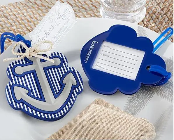 Beach Theme Anchor Luggage Tag wedding bridal shower Favor party gifts 10pcs/lot