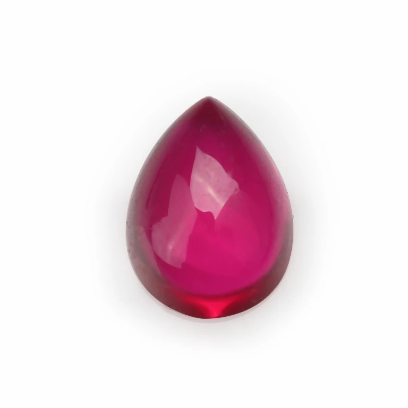 10pcs 3x5mm~10x14mm 5# Color Pear Shape Cabochon Synthetic Corundum Gems Lab Created Stone