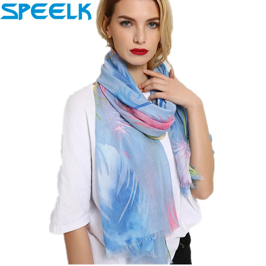 Women Sheep Sticky Print Scarf Lady Customized Scarves Femme high-end touch printed Shawl Beach Scarf Dropshipping