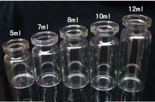 10ml clear glass vial