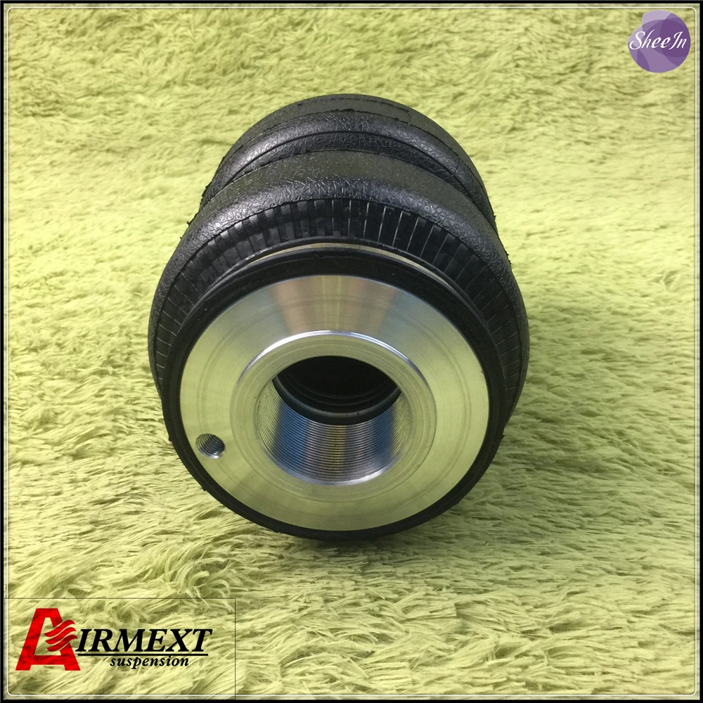 SN142187BL2-BCR-S/ Fit BC BR type coilover(Thread M46*1.5)/Airlift5813Air suspension Double bellow airspring pneumatic/airbag