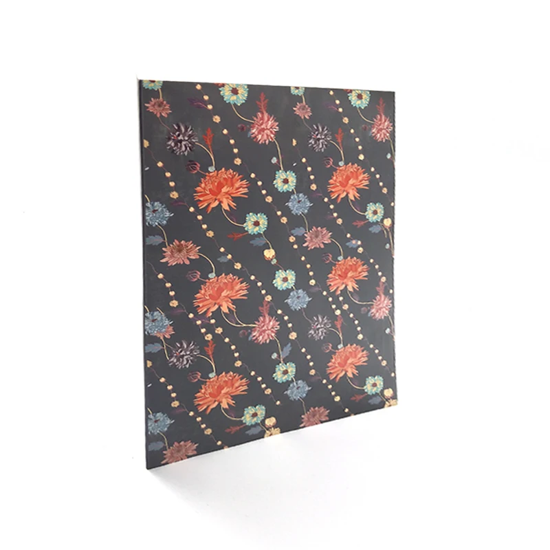 

A4 Printed Document Folder Report Cover Office School Supplies Filing Products Flower Printed Paper Insert Cardboard