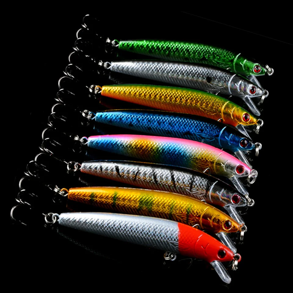 New 138pcs/lot Fishing Lures Mixed 16 Models Plastic Fish Bait High Quality Carp Fishing Tackle Treble Hooks Tackle Wholesale