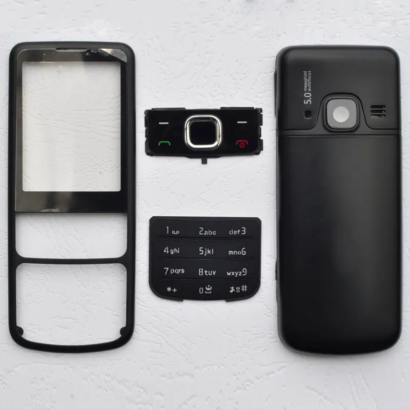 New Facing Frame + Middle + Back Cover + Keyboard For Nokia 6700 6700C Full Housing Replece Part With Logo