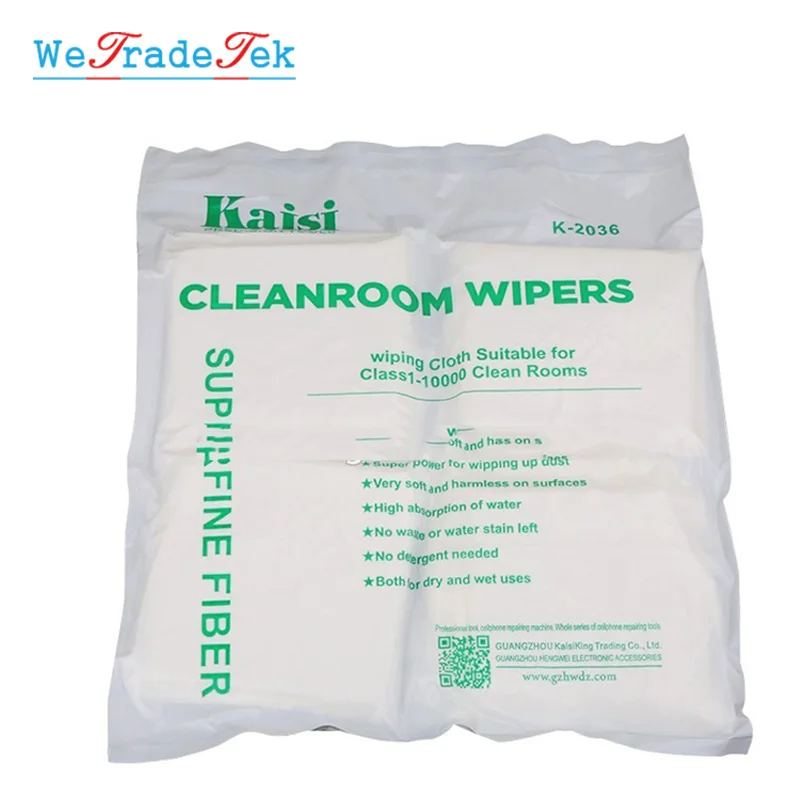 Lembut 50 Pcs 200 PCS/Tas Cleanroom Wiper Non Kain Kertas Bebas Debu LCD Ponsel Alat Perbaikan untuk Kelas 1 -10000 Kamar Yang Bersih