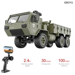 EBOYU FY004AW US Army Military Truck 1:16 2.4G High Speed 15km/h Remote Control 6WD RC Truck Off-Road RTR Gift for Children