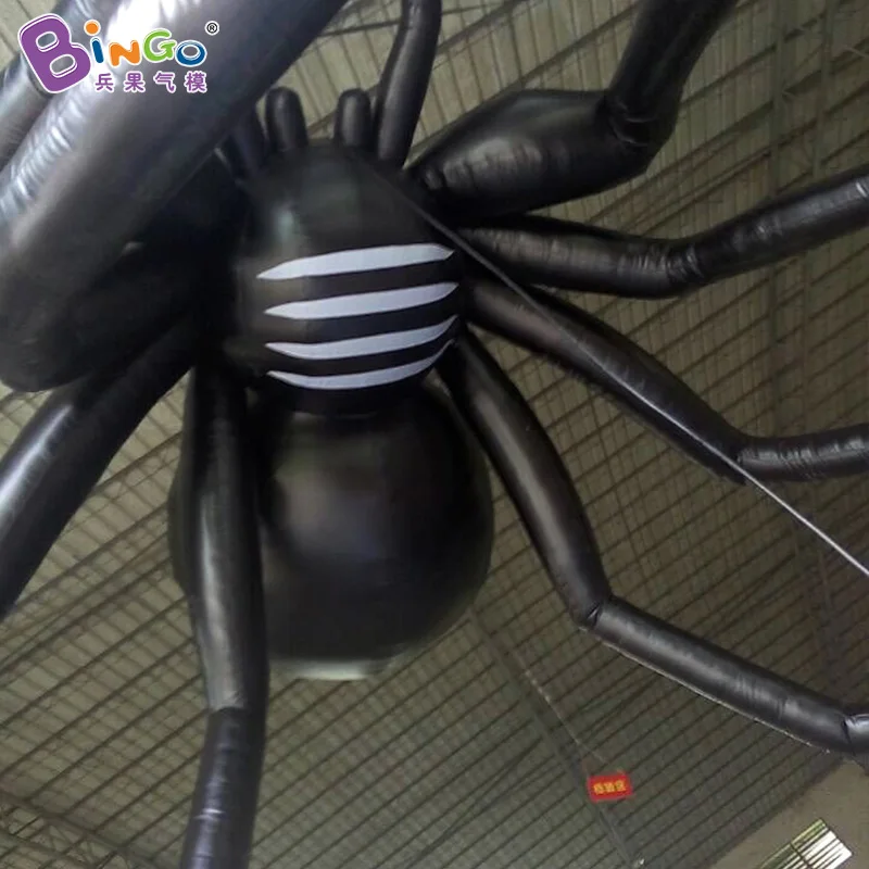 Hanging Halloween 16 Feet/5M Big Inflatable Black Spider Balloon For Decoration - BG-A0803-5