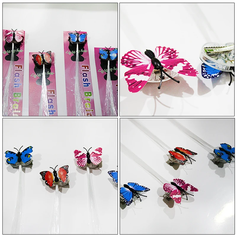 Butterfly Light Braid  Braid of Noctilucent Hair  Luminescent Toys  Children's Toys and Prom Props  A Gift for a Girlfriend