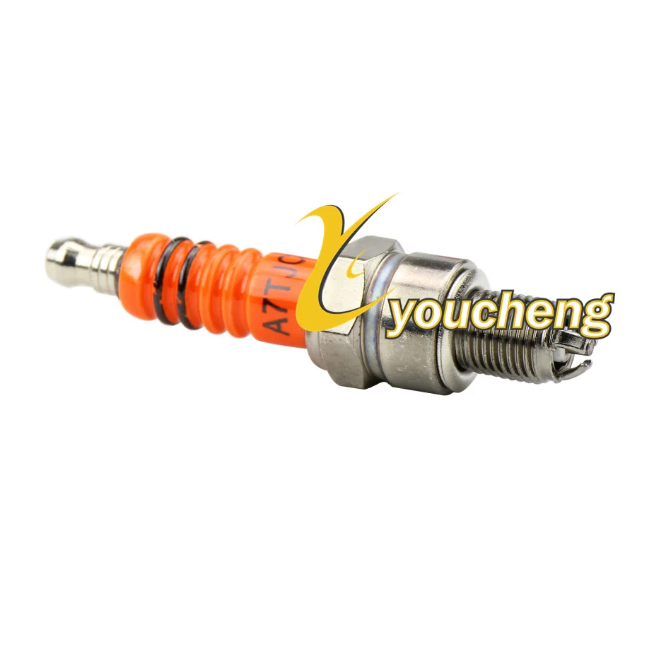 Motorcycle Spark Plug A7TJC Modification GY6 50cc 125cc ATV Dirtbike Three-Electrode Moped Scooter A7HHS