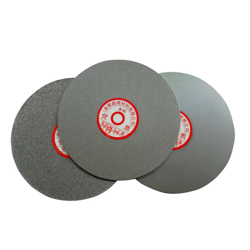 

Flat Lap Wheel Diamond Coated Grinding Sanding Polishing Disc for Gemstone Glass Rock Ceramics - 200mm 8 Inch Outside Dia