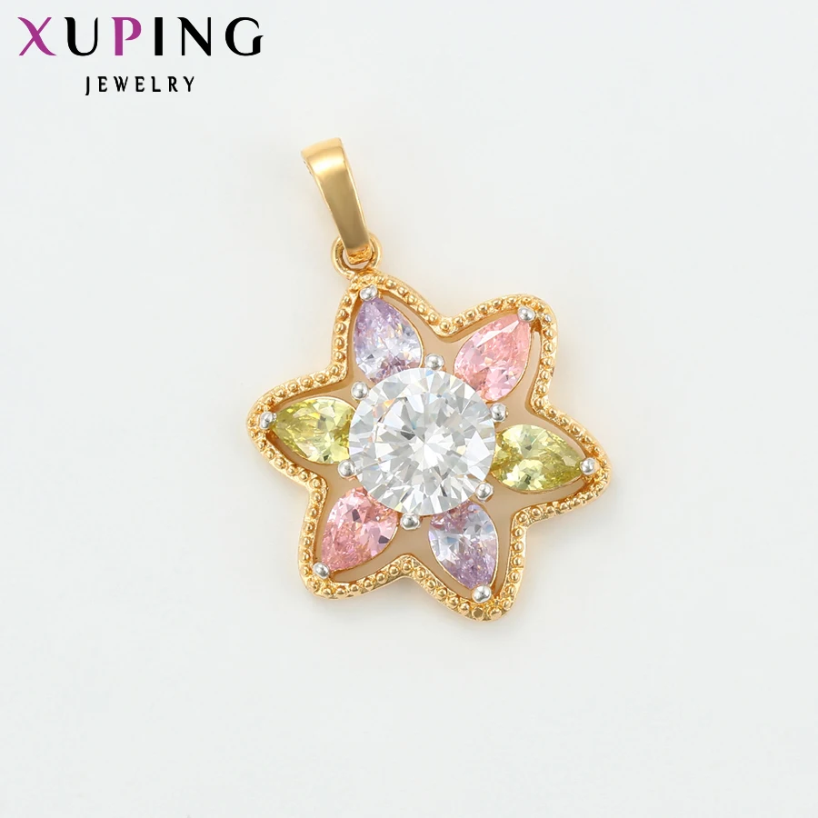 Xuping Jewelry Fashion Elegant Charming New Hexagonal Star Slide Pendant for Women Valentine\'s Day Gifts 34010