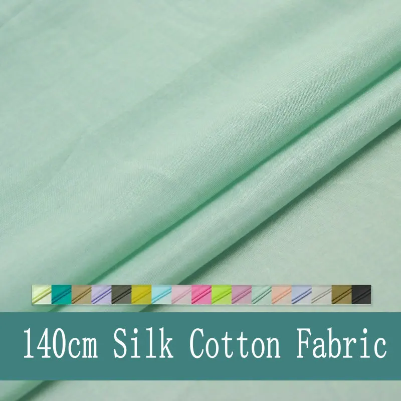 140CM 50%Silk 50% Cotton  Silk Cotton Fabric For Silk Lining And Silk Scarf H1CDC10