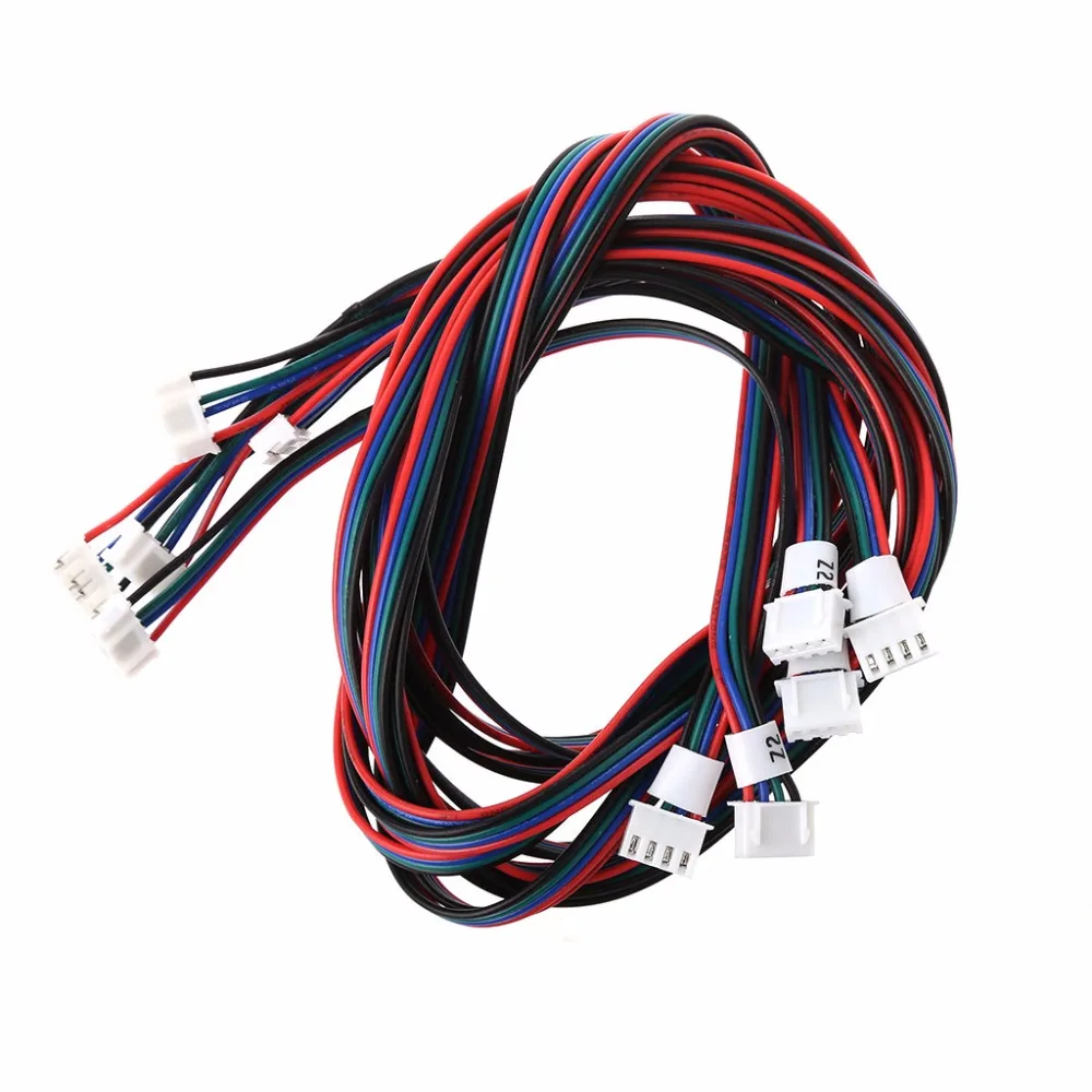 5Pcs 1M 4-Pin Female-Female XH2.54 Connector Extension Cable for 3D Printer Nema 17 Stepper Motor Cable Wire hyq