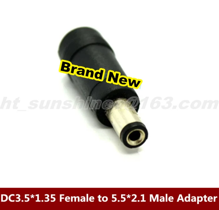 

Free shipping via DHL/Fedex 500PCS/LOT DC5.5mm * 2.1mm Female Jack to 3.5*1.35mm Male Plug DC Power Adapter