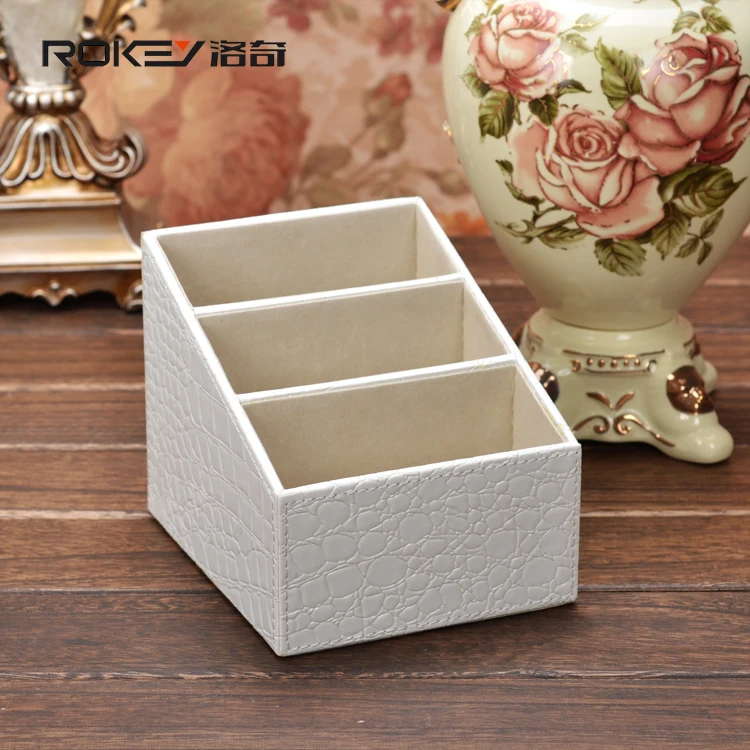 Rocky white crocodile Desktop remote control storage box storage box creative fashion European rural put the phone