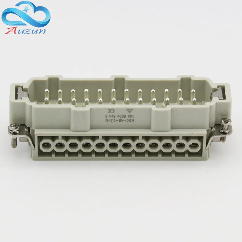 24 core Heavy duty connector HDC-HE-24 The male connector and the female connector 16A500V Aviation plug core