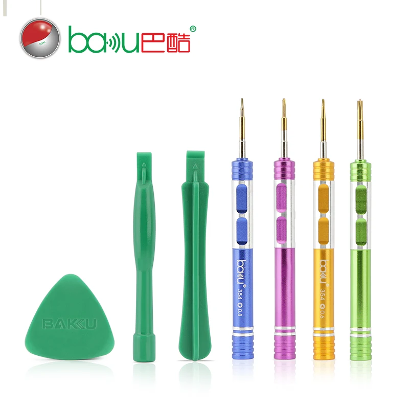 BAKU Screwdriver Set Tools, 7 in 1 Multifunction Tool Phillips Tri wing Pentalobe Screw Driver for iphone 5 6 7 8 plus X XS XR