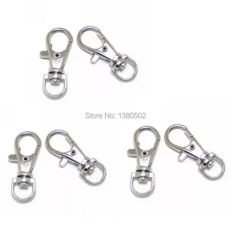 30PCS Matel  Swivel Trigger Clips Snap Hooks Lobster Clasp Keychain for Bag garment