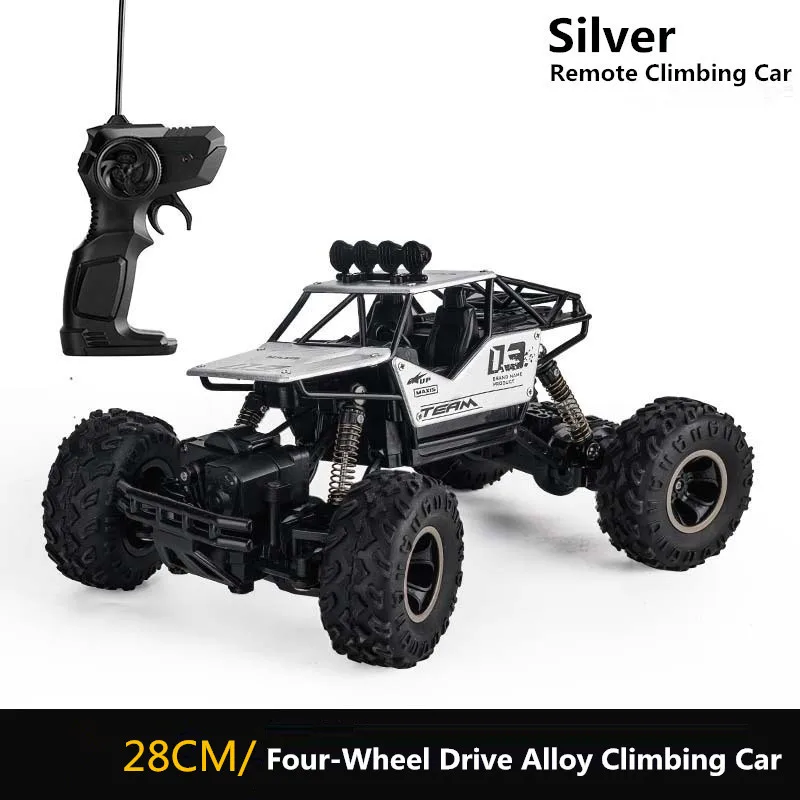 New Alloy RC Car High Speed Buggy Climbing Car RC Drift Racing Four-Wheel Drive Double Motor Alloy Remote Control Car kids toys