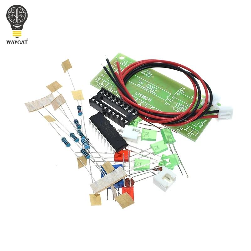 LM3915 DC 9V-12V 10 LED Sound Audio Spectrum Analyzer Level Indicator Kit DIY Electoronics Soldering Practice Set laboratory image 4