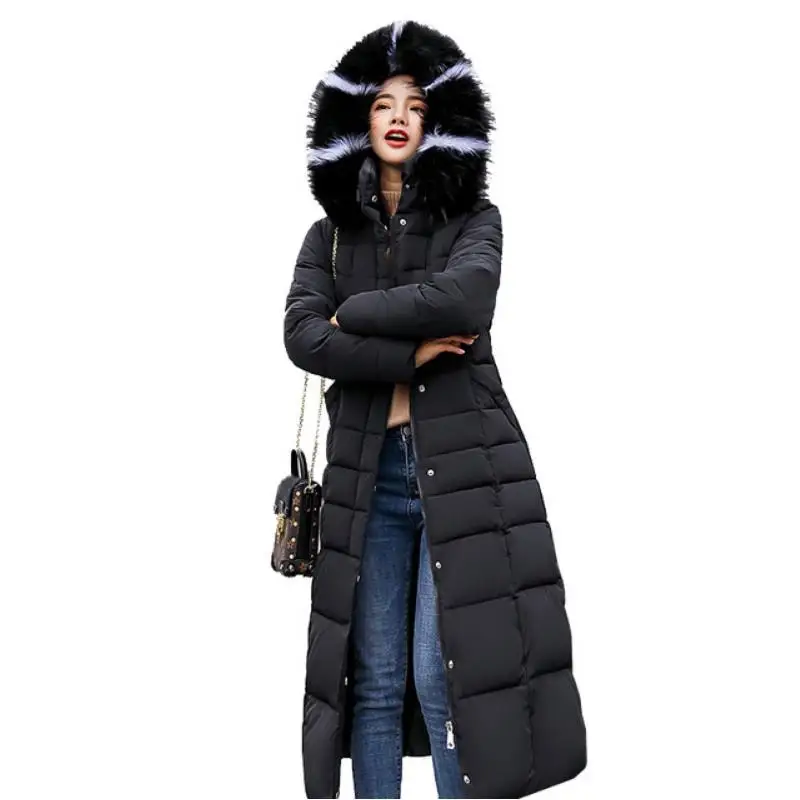 Winter Faux Fur Hooded Collection Collar Rabbit Women Parka Winter Jacket Sale Winter Coat Quality Fashion Women's belt Jacket