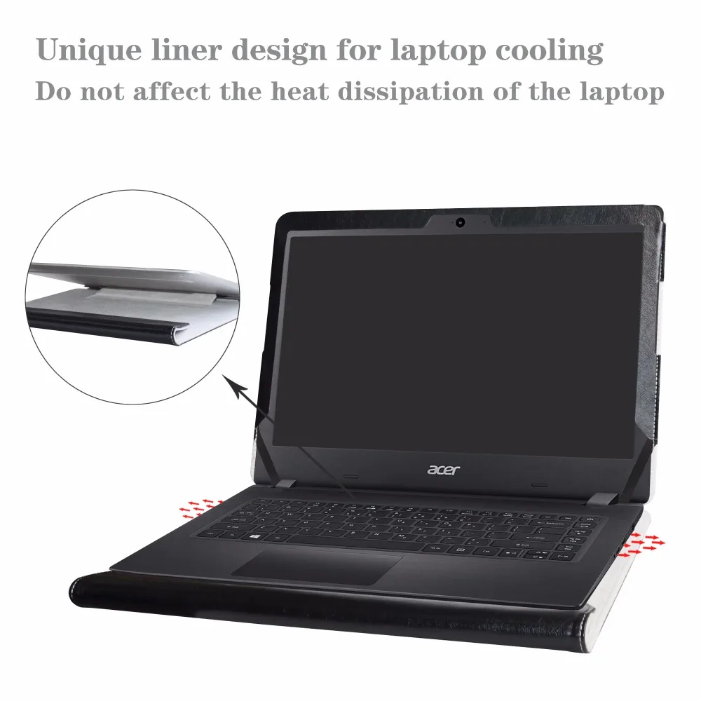 Alapmk Protective Case Cover For 14" Acer Aspire 1 14 A114-31 A114-32 / Aspire 3 14 A314-21 / Aspire R14 R5-471T Laptop bag image 3