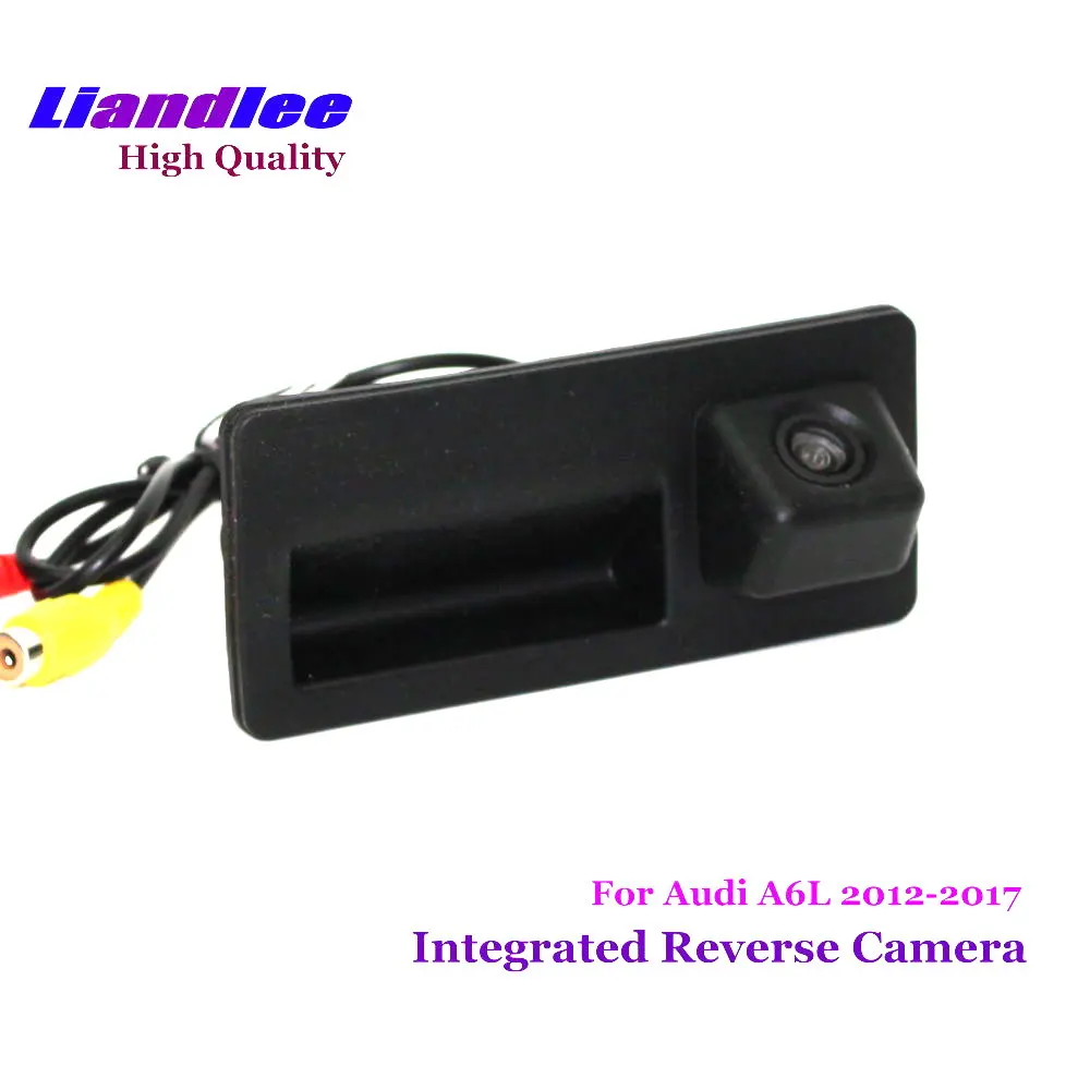 

For Audi A6 2012-2017 Car Trunk Handle Rearview Camera Reverse Parking Back Accessories Integrated Dash Cam HD CCD RCA NTSC