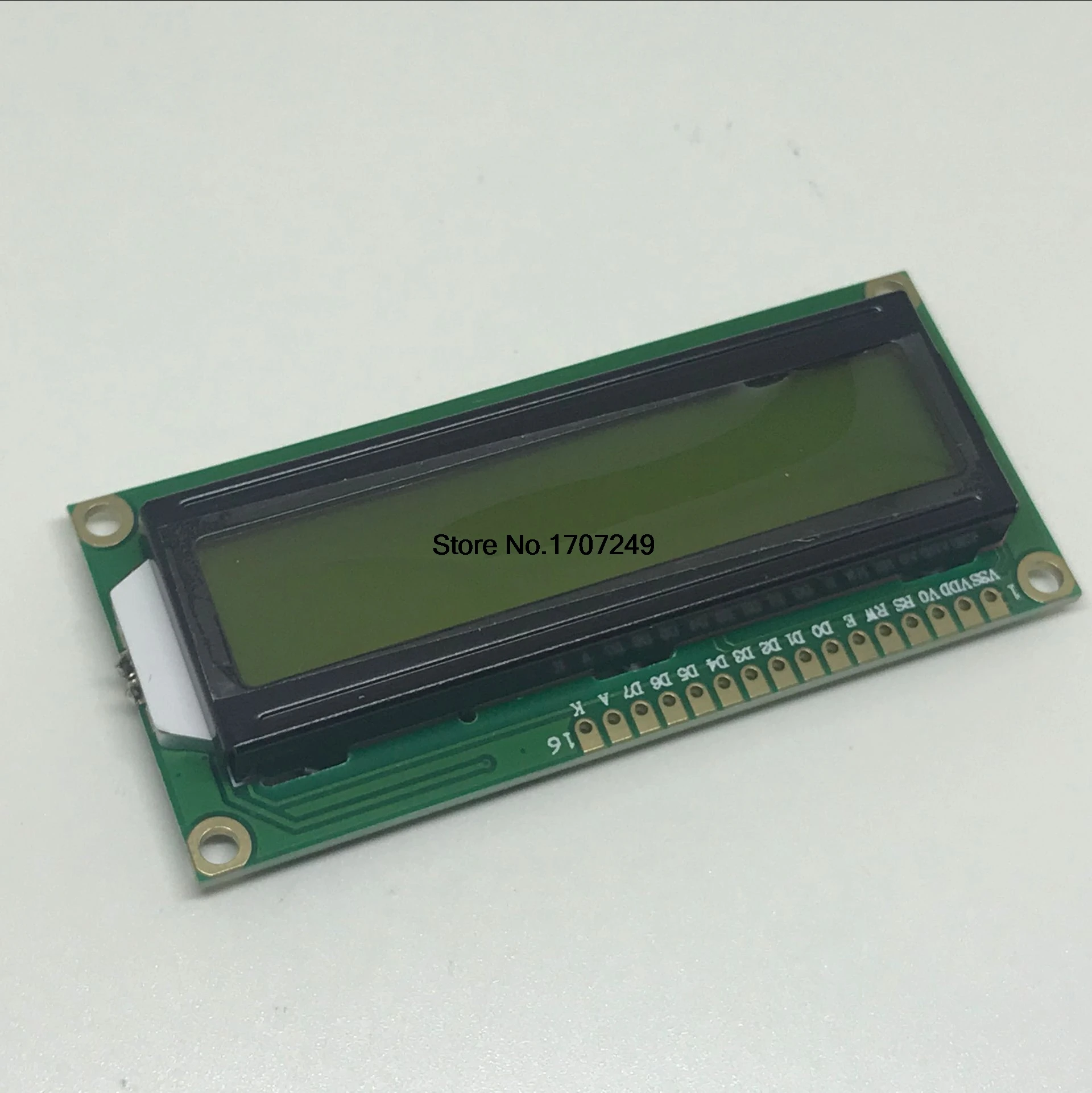 Free Shipping 10pcs/lot LCD1602 LCD 1602 yellow green screen LCD display 1602A 5V Yellow Green backlight Black characters