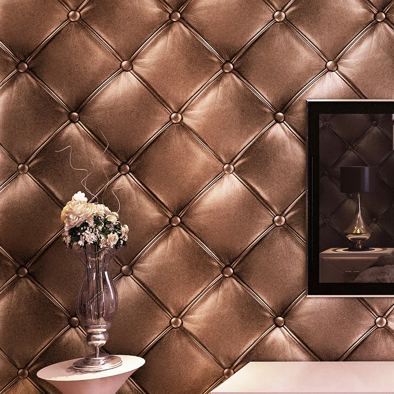 PAYSOTA Luxury Faux Leather 3D Wallpaper For Wall Living room Wall Paper Roll Background Wallcoverings 4 kinds of color optional
