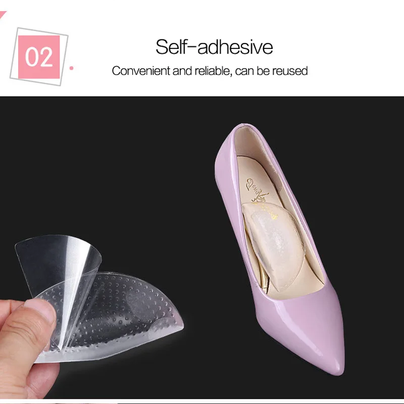 1pair Arches Orthotic Arch Support Foot Insole Brace Flat Feet Insoles Relieve Pain Shoes Orthotic Foot Care Pad Silica Gel image 3