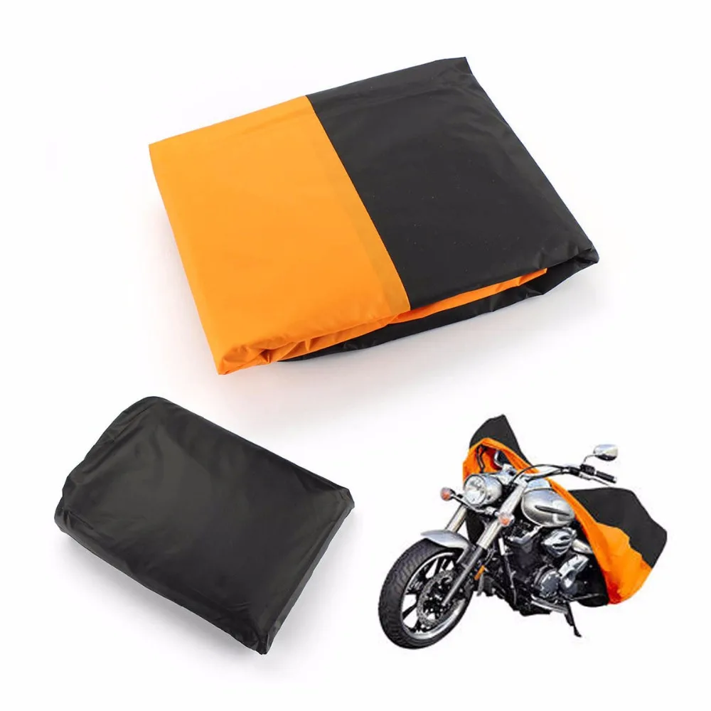 XL/XXL/XXXL 180T Rain Dust Motorcycle Cover Outdoor UV Waterproof For Harley Honda Victory Kawasaki Yamaha Suzuki Accessories image 3