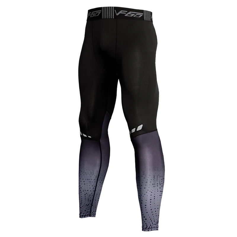 Fitness uomo Running collant stampa pantaloni da Jogging Leggings sportivi Pro Compression Sportswear pantaloni sportivi ad asciugatura rapida