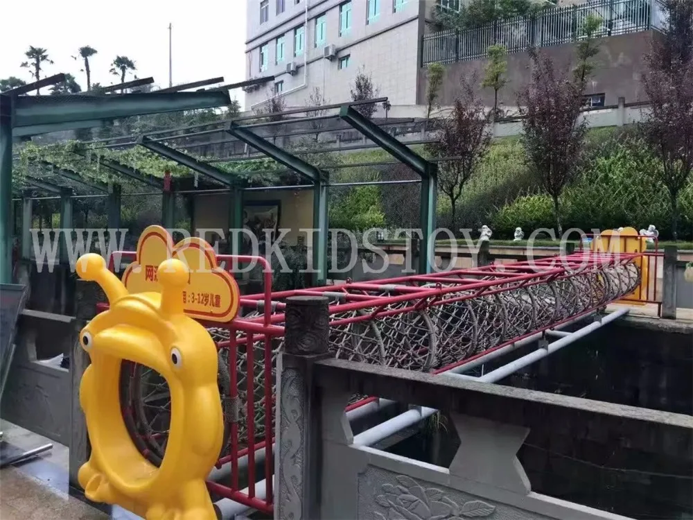 Exported To Chile High Quality Net Rope Tunnel Net Park Playground HZ-61017C