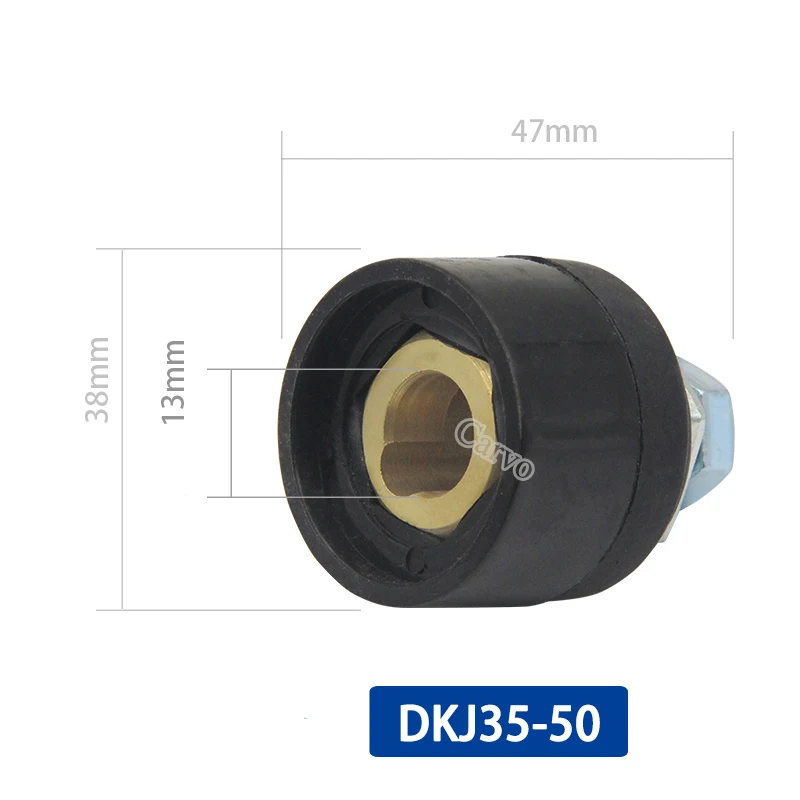 2pcs/Lot Europe Male & Female Welding Machine Electric Quick Fitting Connector Socket Plug Adaptors for DKJ10-25/DKJ35-50