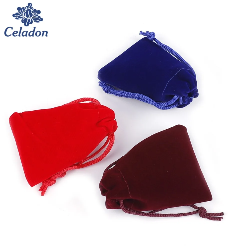 10 pcs/lot High Quality Multi Color Velvet Pouches Jewelry Packaging Display Drawstring Packing Gift Bags  Pouches