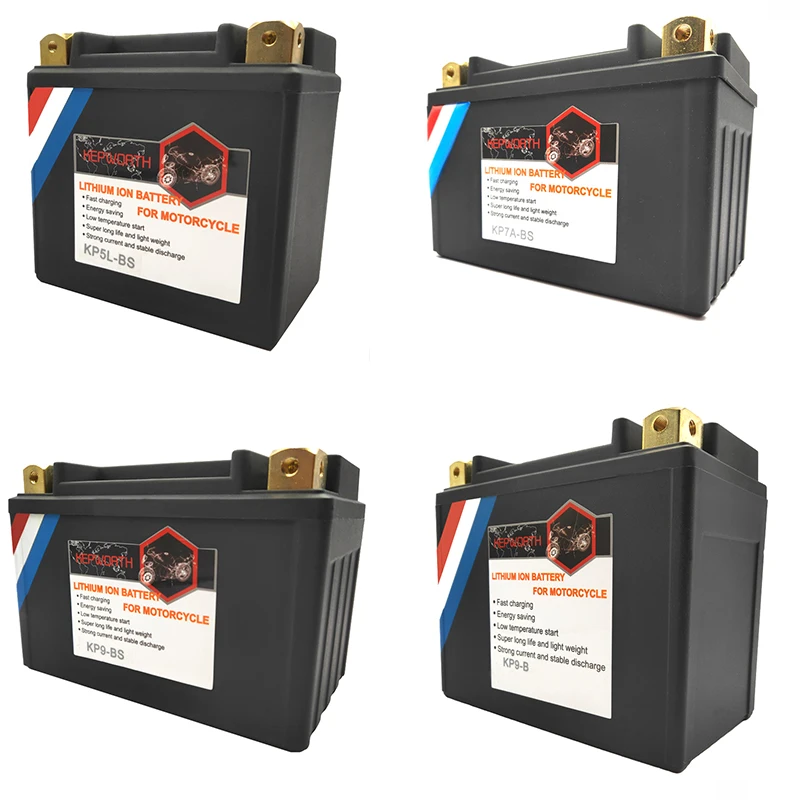 12V 3Ah 4Ah 6Ah 8Ah 10Ah CCA 160-520A LiFePO4 Motorcycle Starter Battery LFP Motorbike Battery With BMS For Scooter ATVs UTVs