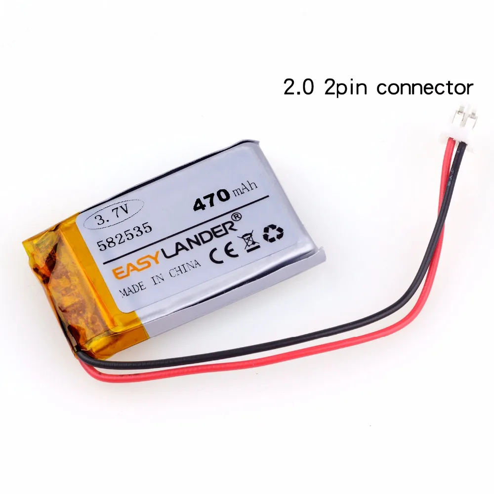 582535 SP5 470mAh Rechargeable Li-Polymer Battery For MP3 MP4 DVR VR Beauty Instrument Set top box Mio MiVue parkcity Jado d169s