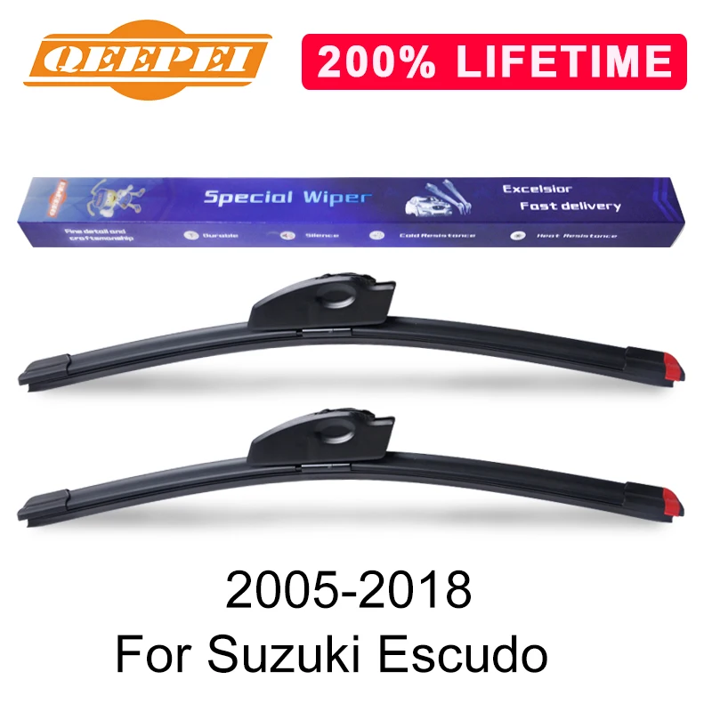 

QEEPEI Replace Wiper Blade For Suzuki Escudo 2005-2018 Silicone Rubber Windshield Windscreen Wiper Auto Car Accessories