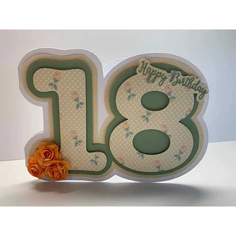 10cm Large Numbers 0-9 Cutting Dies&Plastic Stencil Paper Card Album Making Scrapbooking Template Handicraft New Dies 2019 Decor