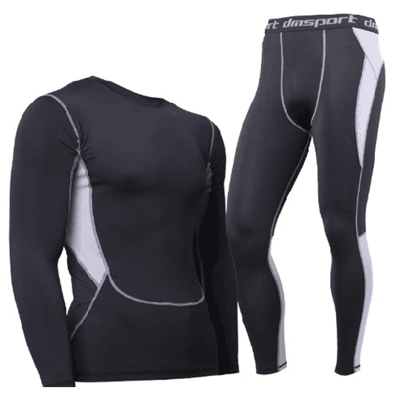 Hot-Dry Thermal Underwear Sets Men Winter Compression Thermo Underwear Men\'s Lucky John Cueca Long Tights Men\'s Long Johns Suit