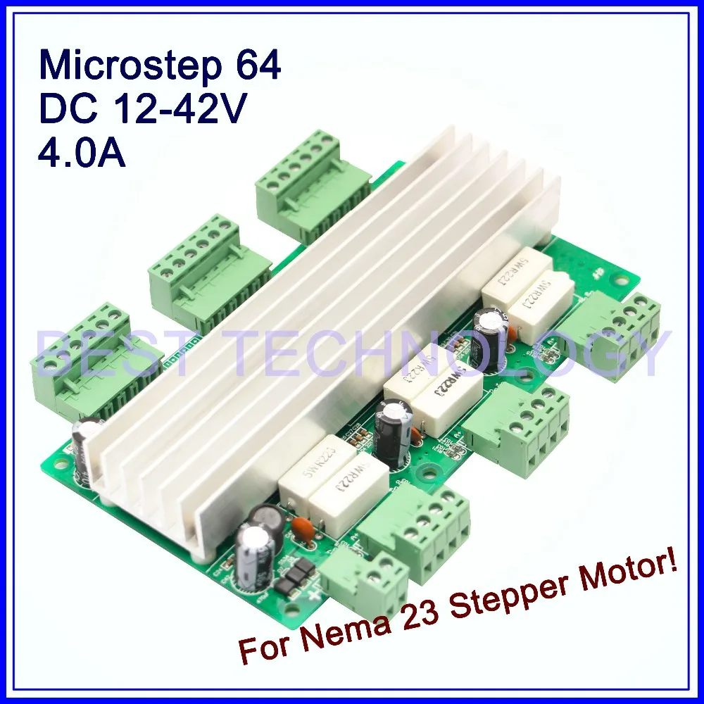 Driver 4A 12-42VDC 64 Microstep 3Axis Stepper motor Driver Board stepping motor  control board for nema17,nema23 stepper motor!.