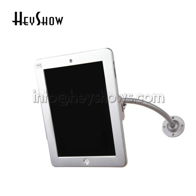 Imagem -03 - Tablet Wall Mount Segurança Display Stand Holder Lock Metal Case Rack Proteger para Ipad ar com Bloqueio e Ajustável