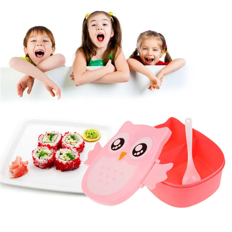 Owl Food Fruit Storage Container Portable Bento Box children gifts