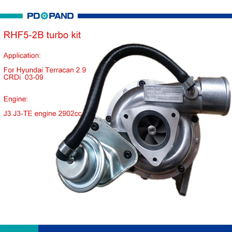 motor turbo part RHF5-2B compressor turbolader282014X700 282014X701 282014X400 282004X400 282014X710 forHyundai Terracan 2.9L J3