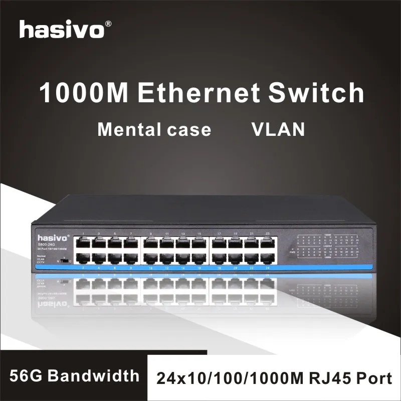 lan switch ethernet switch with 24 RJ45 Port  gigabit switch for ip camera