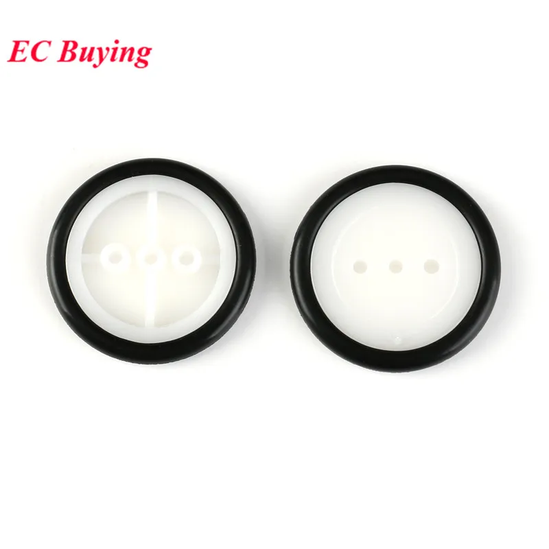 Wheel Rubber Wheel Robot Search Small Smart Car Accessories Tire Chassis Wheels Smart Car Rectangle Top Swivel Caster Castor PP