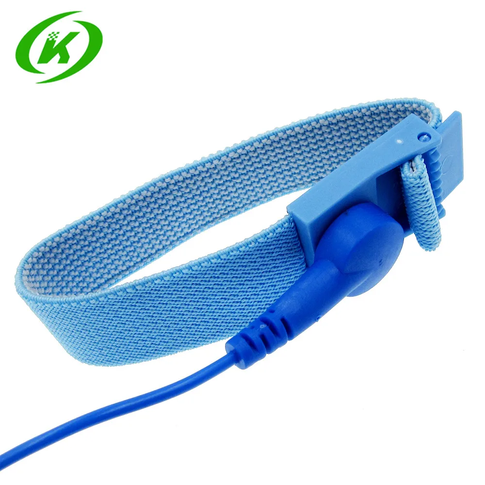 1ชิ้นไร้สายไร้สายคลิปป้องกันไฟฟ้าสถิตย์ป้องกันไฟฟ้าสถิตESDสายรัดข้อมือสายรัดข้อมือสายจำหน่ายไฟฟ้าสำหรับIC PLCC worke