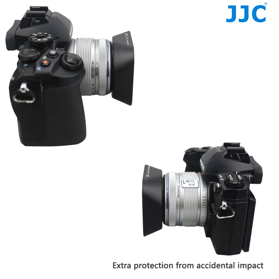 JJC LH-40 Square Lens Hood Compatible with Olympus M.Zuiko Digita